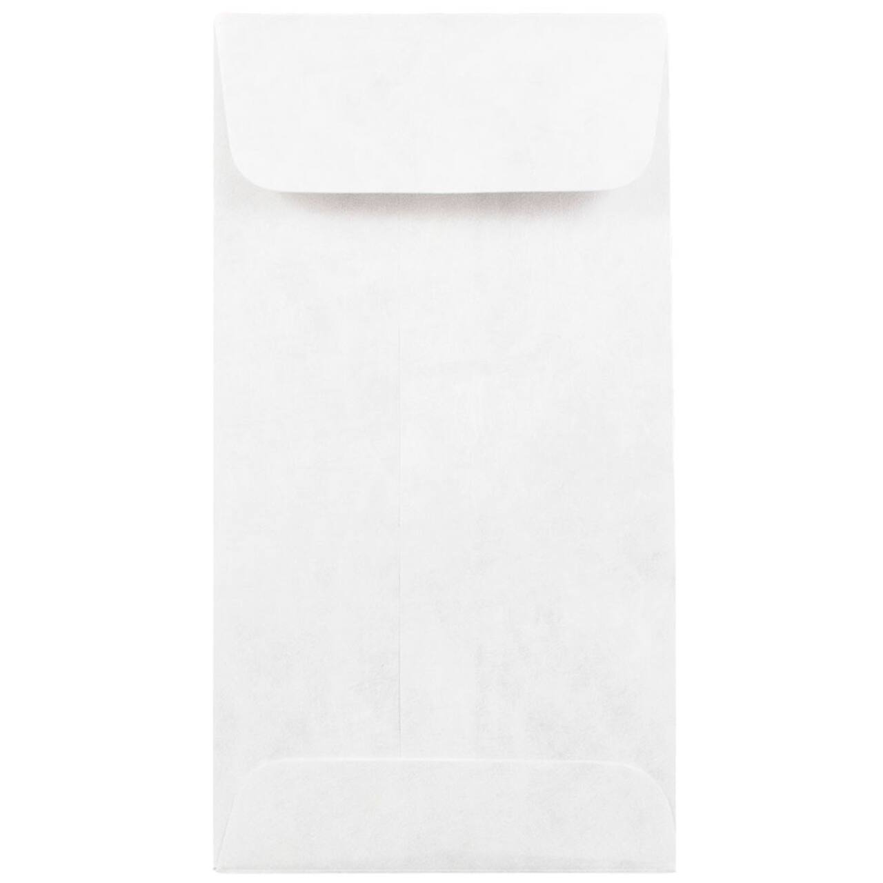 JAM Paper 3.5" x 6.5" White Tyvek Envelopes, 25ct.